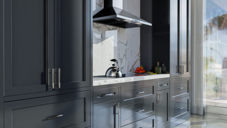 Make Black and Ebony Shaker Cabinets Work in Your Kitchen